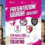 Storica prima volta a Tolentino: tutte le squadre di calcio cittadine unite in un’unica grande presentazione